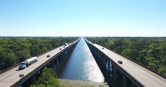 Atchafalaya Basin Bridge  - 18 Miles